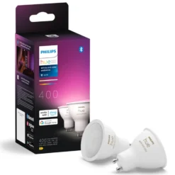 Philips Hue White and Color Ambiance Smart LED-lampa GU10 400 lm 2-pack