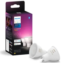 Philips Hue White and Color Ambiance Smart LED-lampa GU10 400 lm 2-pack