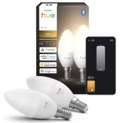 Philips Hue White smart LED-kronljus E14 2-pack