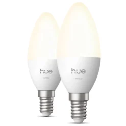 Philips Hue White smart LED-kronljus E14 2-pack