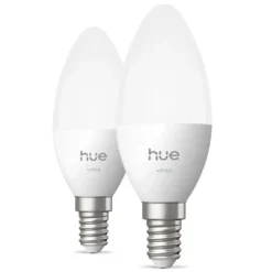 Philips Hue White smart LED-kronljus E14 2-pack