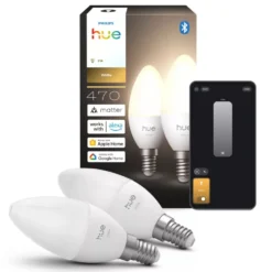 Philips Hue White smart LED-kronljus E14 2-pack