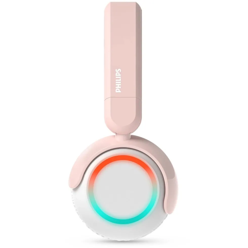Philips K4206 trådlösa barnhörlurar med LED-paneler Rosa