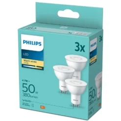 Philips LED-lampa GU10 380 lm 3-pack