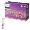 Philips LED-lampa Kron LED E14 470 lm 6-pack