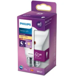 Philips LED-lampa med skymningsrelä E27 806 lm