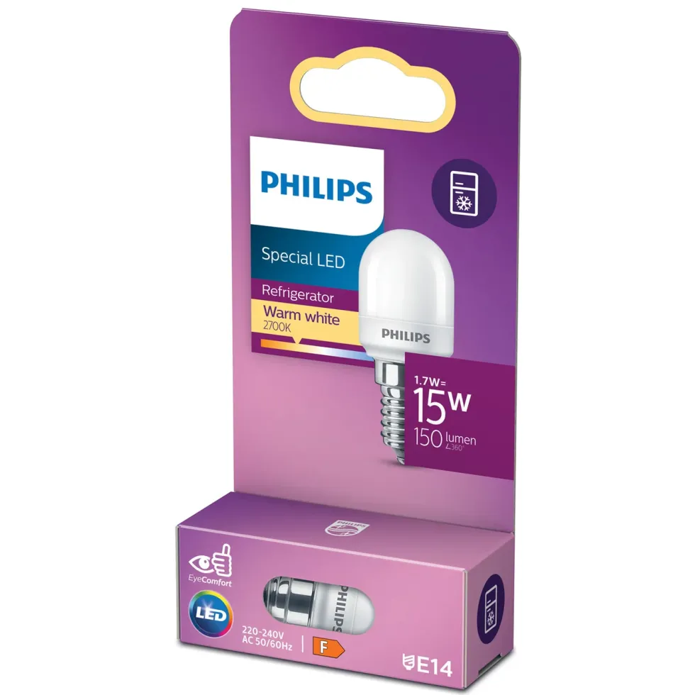 Philips LED-lampa Päron E14 150 lm