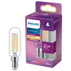 Philips LED-lampa Päron E14 470 lm