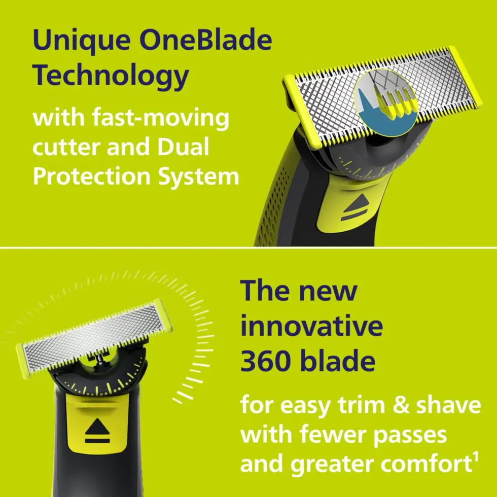 Philips OneBlade 360 skäggtrimmer
