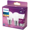 Philips Philips LED-lampa klot frostad E27 470 lm 2-pack