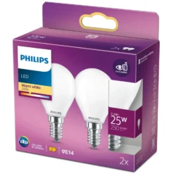 Philips Philips LED-lampa klot frostad E14 250 lm 2-pack
