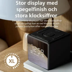 Philips R4600 DAB+-klockradio med USB-C-laddning