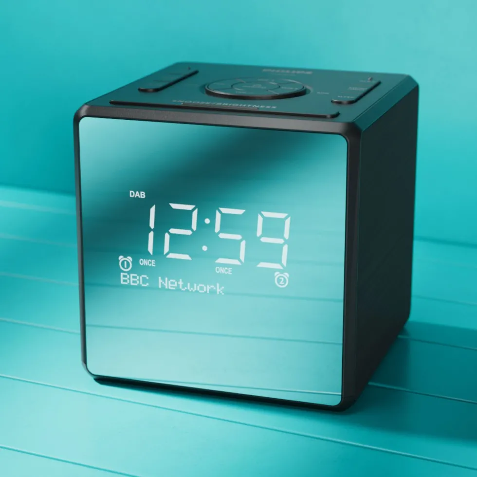 Philips R4600 DAB+-klockradio med USB-C-laddning