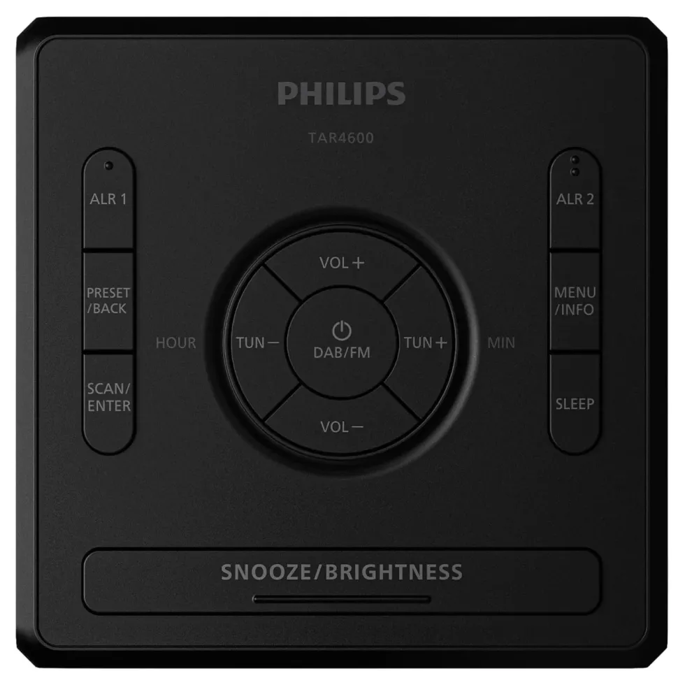 Philips R4500 FM-klockradio med USB-C