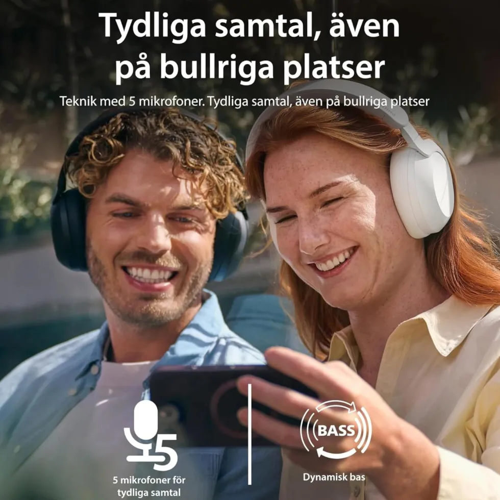 Philips TAH8000E trådlösa over-ear-hörlurar Svart