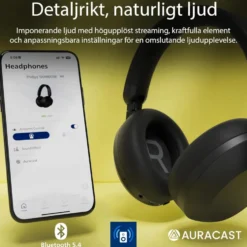 Philips TAH8000E trådlösa over-ear-hörlurar Svart