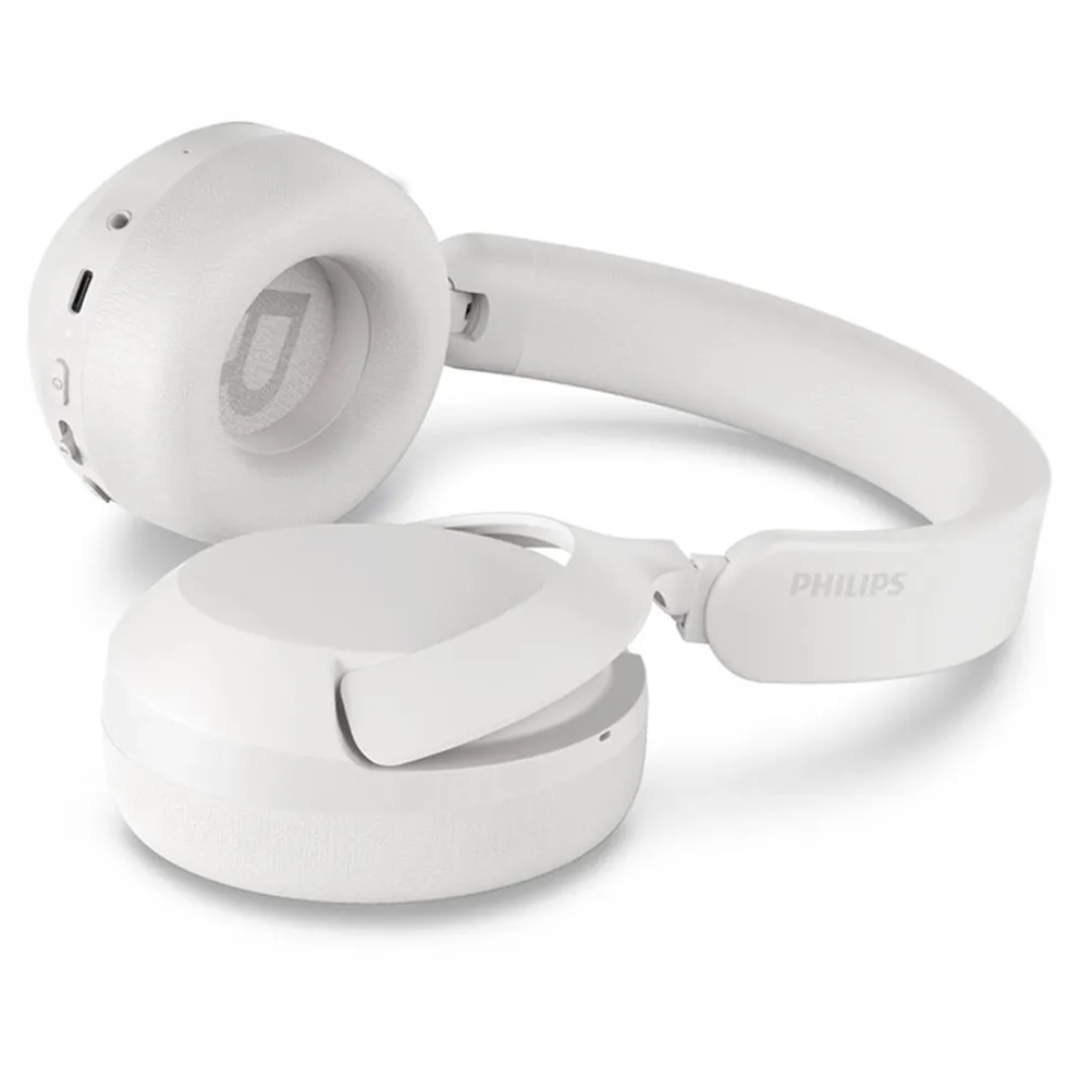 Philips TAH6000 trådlösa over-ear-hörlurar med brusreducering Vit