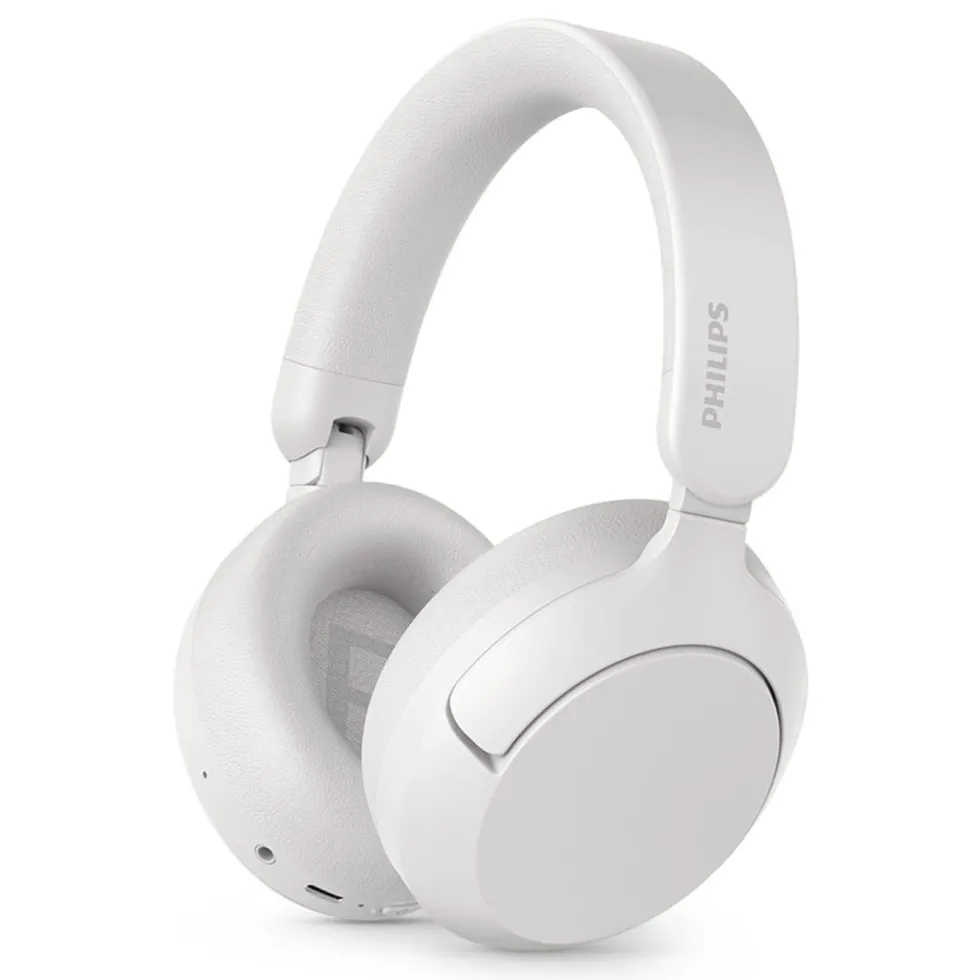 Philips TAH6000 trådlösa over-ear-hörlurar med brusreducering Vit