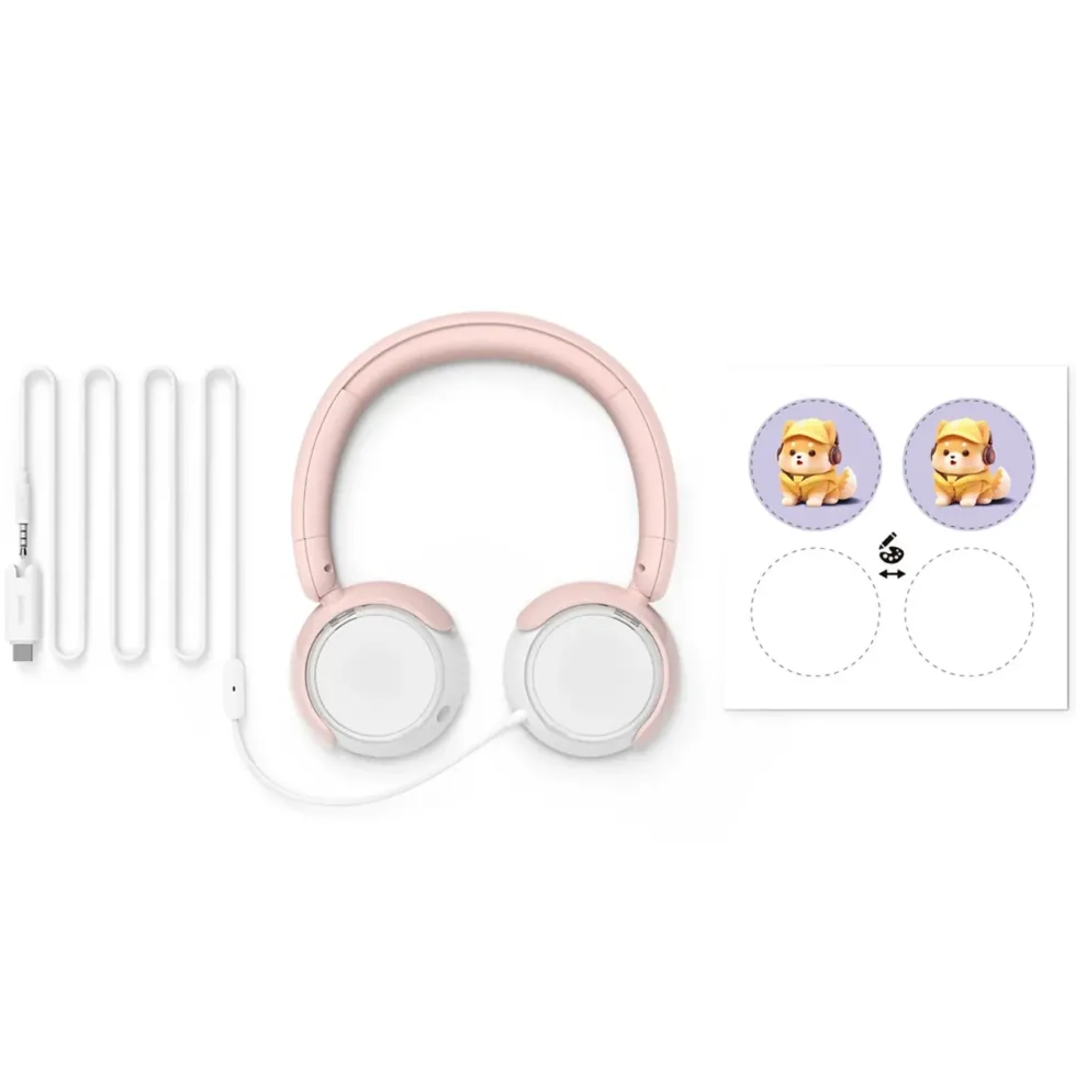Philips TAK 2000 on-ear-barnhörlurar Rosa
