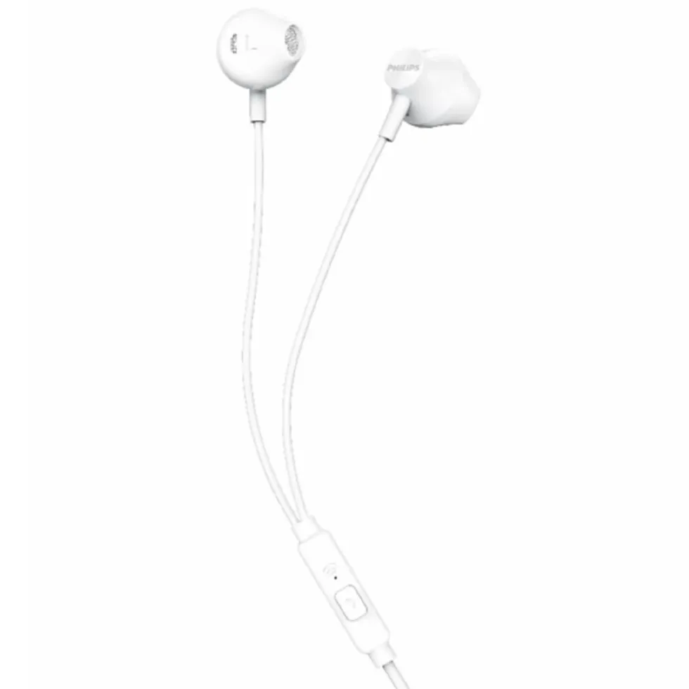 Philips TAUE101 in-ear-hörlurar med mikrofon Vit