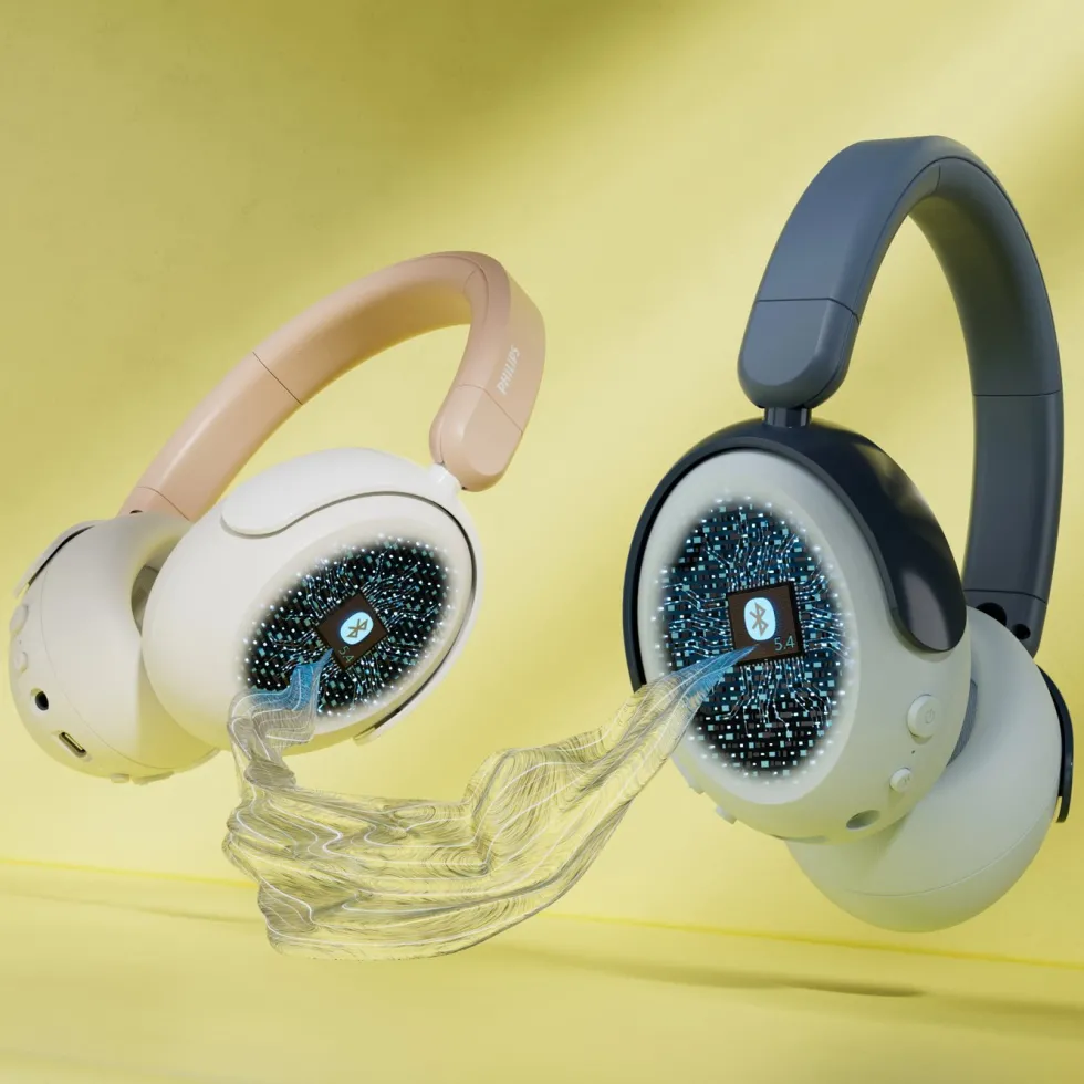 Philips Trådlösa over-ear-hörlurar för barn med brusreducering Blå