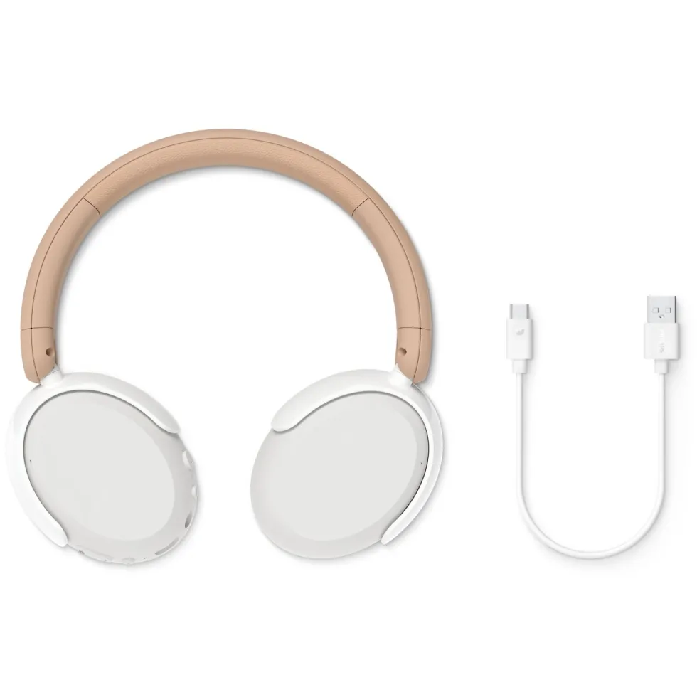 Philips Trådlösa over-ear-hörlurar för barn med brusreducering Beige