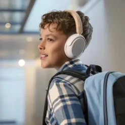 Philips Trådlösa over-ear-hörlurar för barn med brusreducering Beige