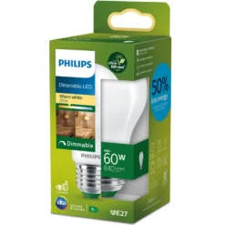 Philips Ultra Efficient E27 LED-lampa 840 lm