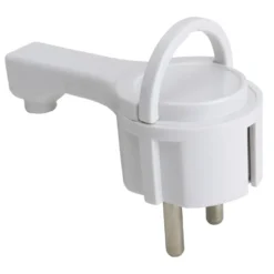 Platt stickpropp Jordad Vit