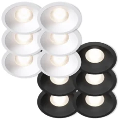 Plejd Downlight Deep DWN-02 6-pack Svart
