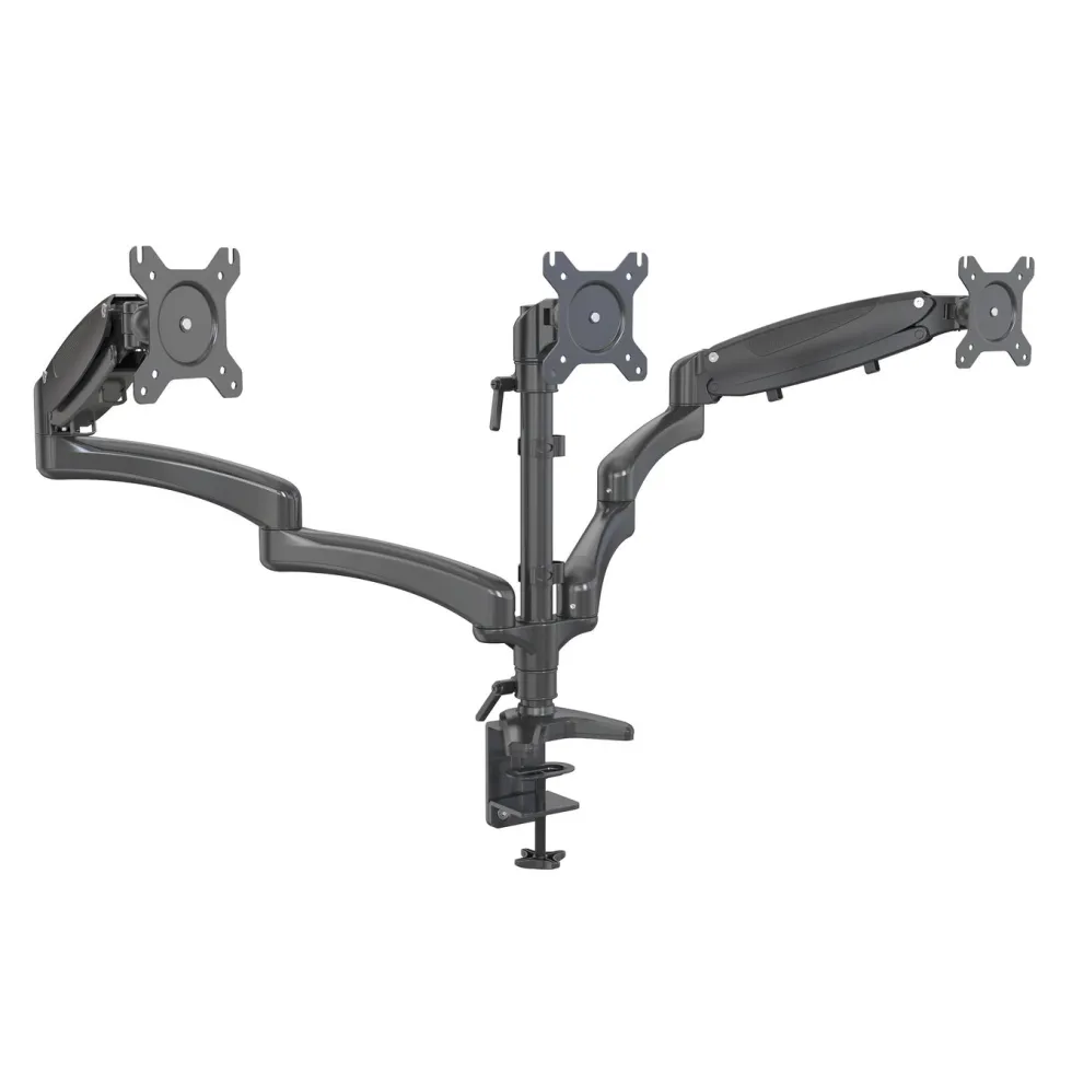 Plexgear Bordsfäste med 3 armar för skärmar på 13-32"