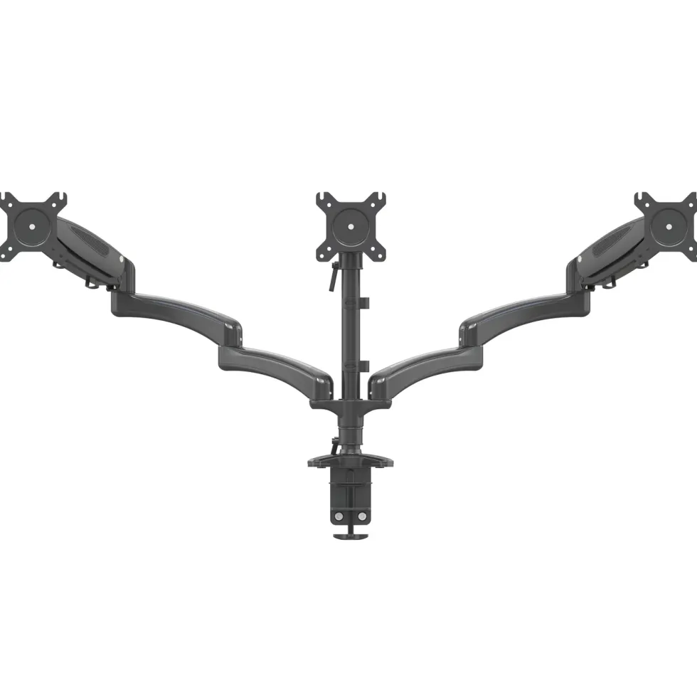 Plexgear Bordsfäste med 3 armar för skärmar på 13-32"