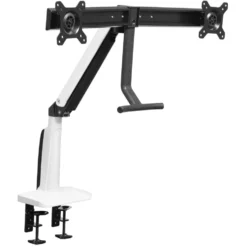 Plexgear Gasfjädrat skärmfäste för 2 skärmar 15-27”
