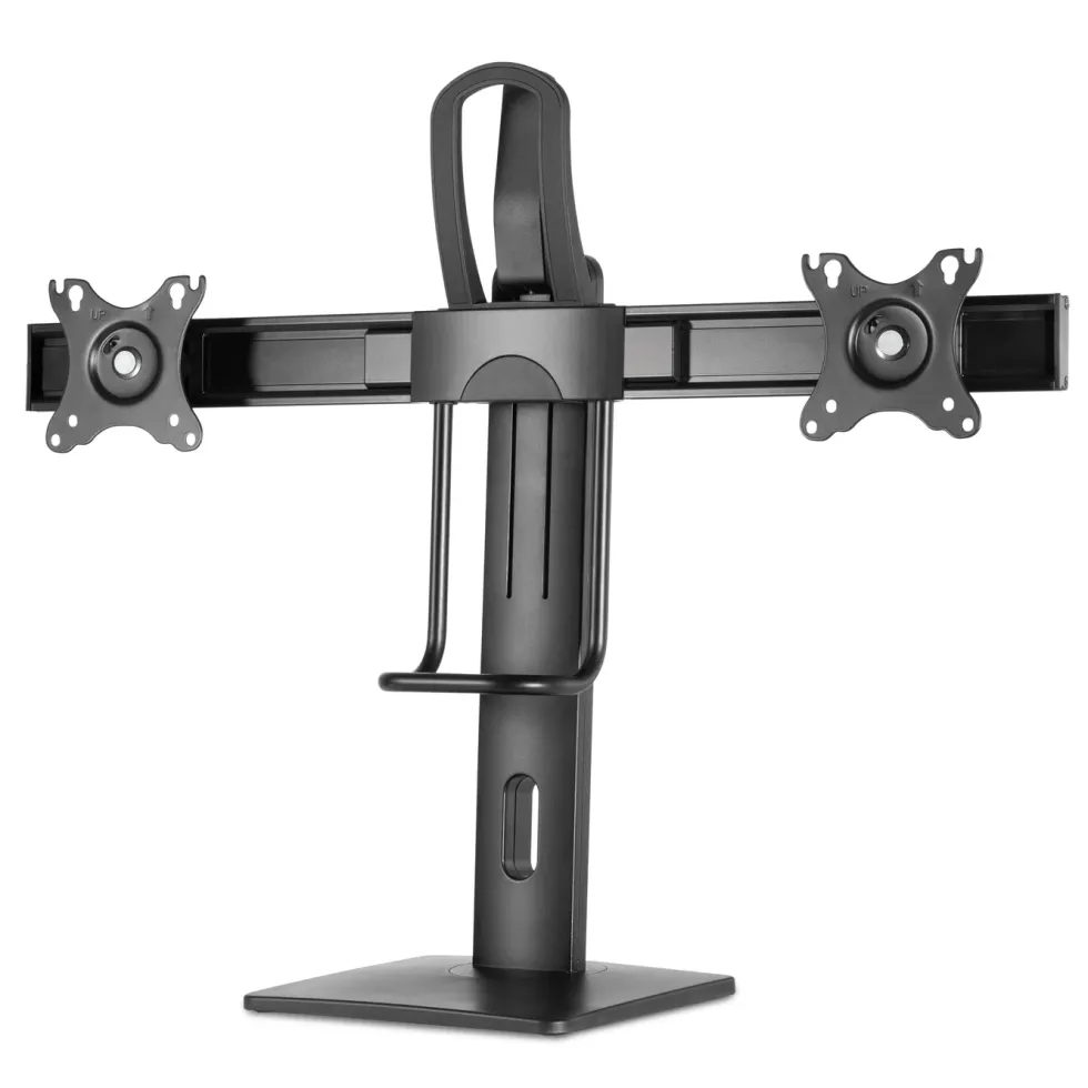 Plexgear Justerbart skärmstativ för 2 skärmar 17-27”