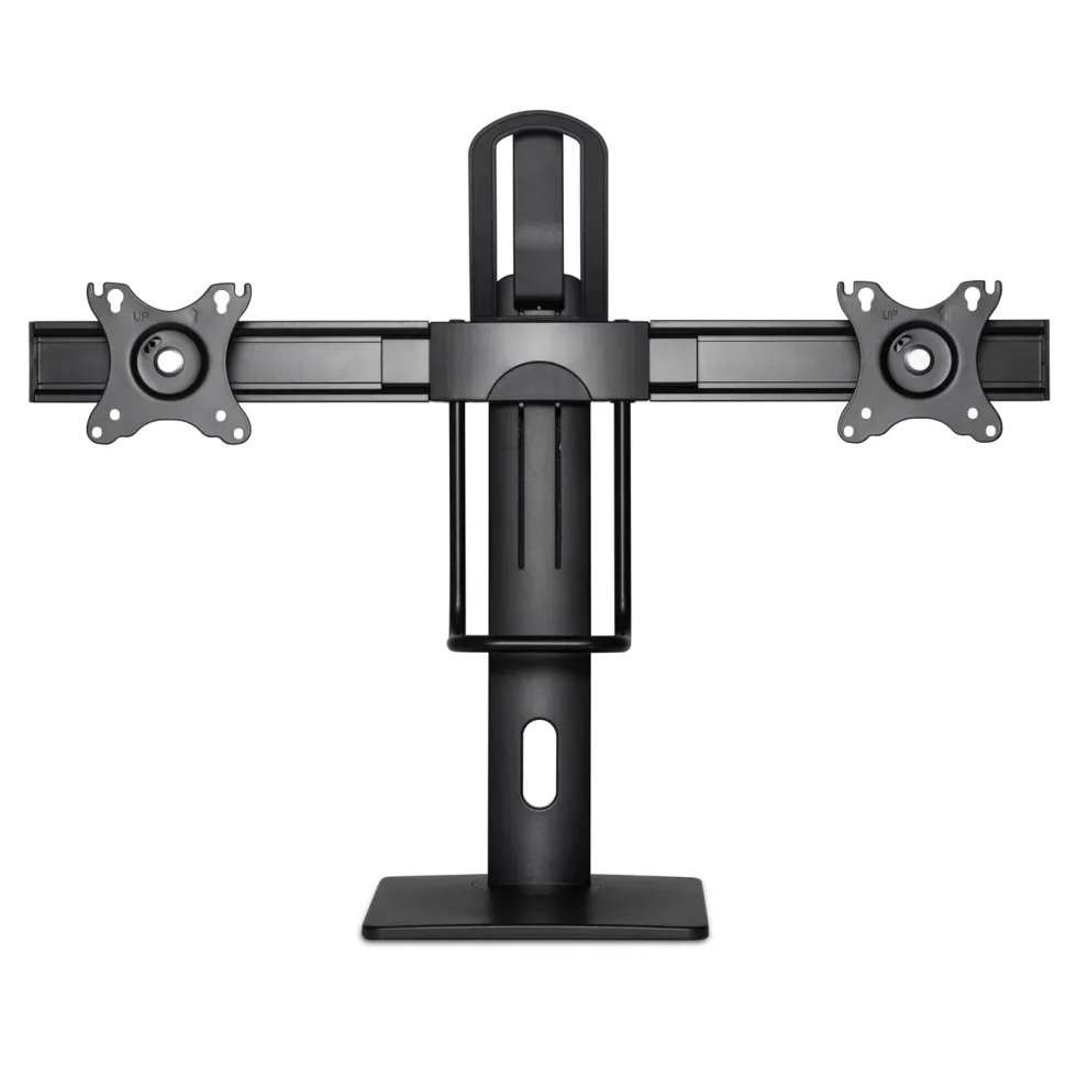 Plexgear Justerbart skärmstativ för 2 skärmar 17-27”