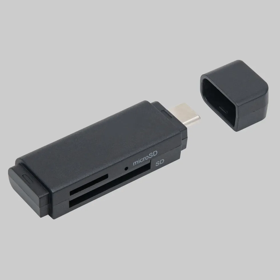 Plexgear Minneskortläsare med OTG för SD och Micro-SD