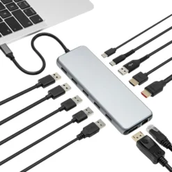 Plexgear Multiadapter för USB-C med 13 anslutningar