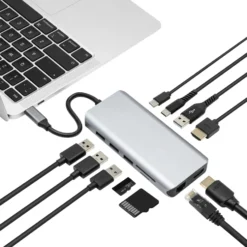 Plexgear Multiadapter för USB-C med 12 anslutningar