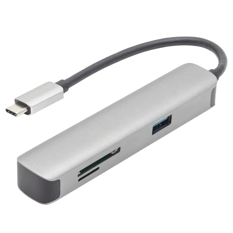 Plexgear 5-portars USB-C multiadapter CB1023