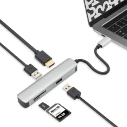 Plexgear 5-portars USB-C multiadapter CB1023