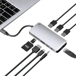 Plexgear 9-portars USB-C multiadapter CB1022
