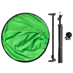 Plexgear Tvåfärgad Green Screen med stativ 1.5x2 m