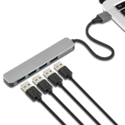 Plexgear USB-A-hubb CB222 med USB-A-anslutning 4-vägs