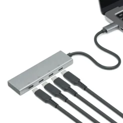 Plexgear USB-C-hubb med 4 portar