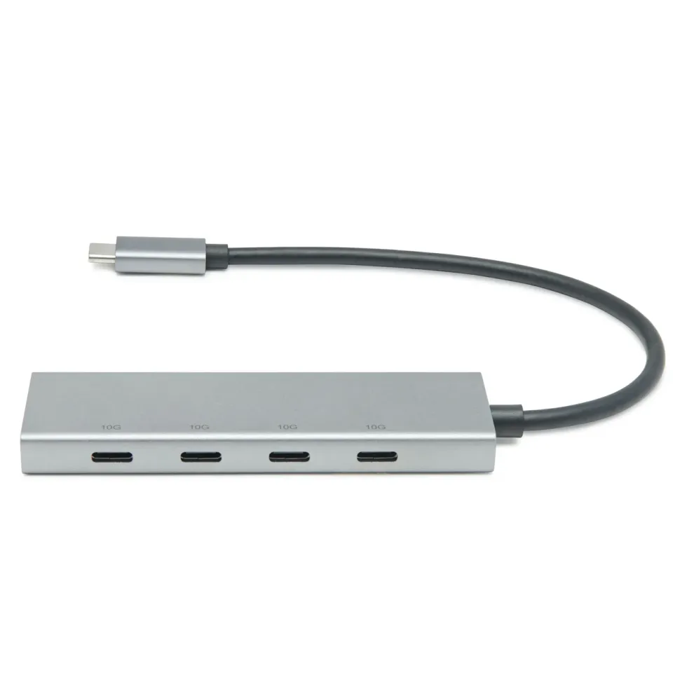 Plexgear USB-C-hubb med 4 portar