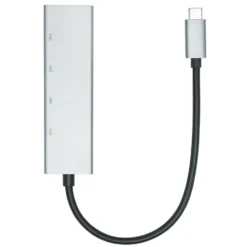 Plexgear USB-C-hubb med 4 portar