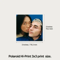 Polaroid Hi-Print 3×3 Photo Printer – portabel fotoskrivare + 60 ark