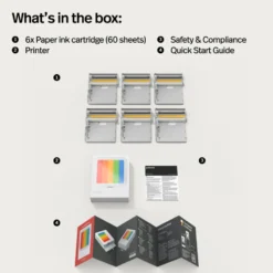 Polaroid Hi-Print 3×3 Photo Printer – portabel fotoskrivare + 60 ark