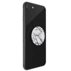Popsockets Avtagbart grepp för mobil White Marble