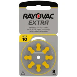 Rayovac Hörapparatsbatterier Gul ZA10 8-pack